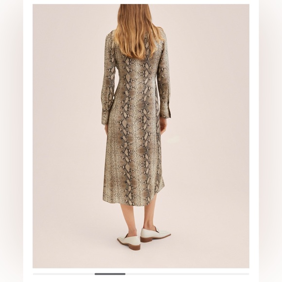 Mango Animal Print Shirt Dress - Picture 2 of 3